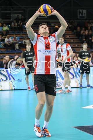  20.03.2015 RZESZOW<br />SIATKOWKA PLUSLIGA 2014/2015 MEN VOLLEYBALL POLAND POLISH PLUS LIGA LEAGUE SEASON 2014/2015 - POLFINAL MECZ NR 3.<br />MECZ ASSECO RESOVIA - JASTRZEBSKI WEGIEL<br />N/Z LUKAS TICHACEK SYLWETKA <br /> 