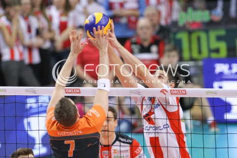  20.03.2015 RZESZOW<br />SIATKOWKA PLUSLIGA 2014/2015 MEN VOLLEYBALL POLAND POLISH PLUS LIGA LEAGUE SEASON 2014/2015 - POLFINAL MECZ NR 3.<br />MECZ ASSECO RESOVIA - JASTRZEBSKI WEGIEL<br />N/Z NIKOLAY PENCZEV ( PENCHEV ) MICHAL MASNY <br /> 