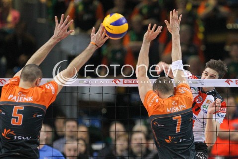  20.03.2015 RZESZOW<br />SIATKOWKA PLUSLIGA 2014/2015 MEN VOLLEYBALL POLAND POLISH PLUS LIGA LEAGUE SEASON 2014/2015 - POLFINAL MECZ NR 3.<br />MECZ ASSECO RESOVIA - JASTRZEBSKI WEGIEL<br />N/Z NIKOLAY PENCZEV ( PENCHEV ) <br /> 