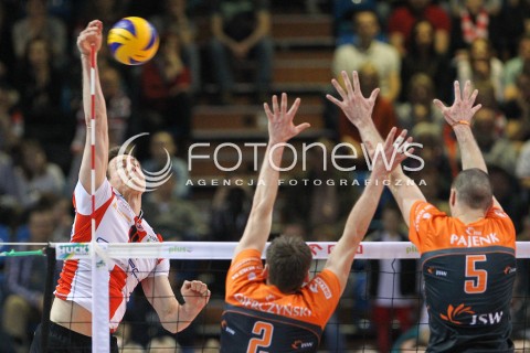  20.03.2015 RZESZOW<br />SIATKOWKA PLUSLIGA 2014/2015 MEN VOLLEYBALL POLAND POLISH PLUS LIGA LEAGUE SEASON 2014/2015 - POLFINAL MECZ NR 3.<br />MECZ ASSECO RESOVIA - JASTRZEBSKI WEGIEL<br />N/Z JOCHEN SCHOPS <br /> 