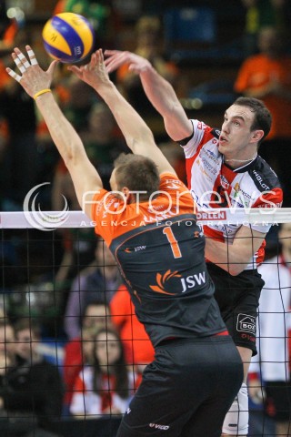  20.03.2015 RZESZOW<br />SIATKOWKA PLUSLIGA 2014/2015 MEN VOLLEYBALL POLAND POLISH PLUS LIGA LEAGUE SEASON 2014/2015 - POLFINAL MECZ NR 3.<br />MECZ ASSECO RESOVIA - JASTRZEBSKI WEGIEL<br />N/Z MARKO IVOVIC <br /> 