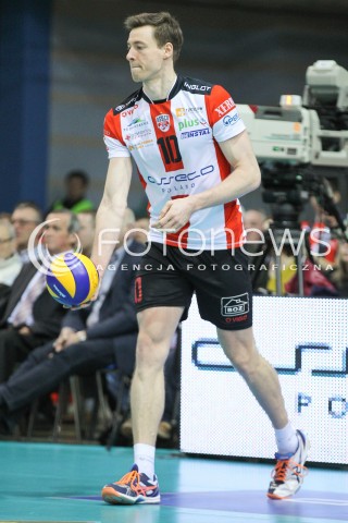  20.03.2015 RZESZOW<br />SIATKOWKA PLUSLIGA 2014/2015 MEN VOLLEYBALL POLAND POLISH PLUS LIGA LEAGUE SEASON 2014/2015 - POLFINAL MECZ NR 3.<br />MECZ ASSECO RESOVIA - JASTRZEBSKI WEGIEL<br />N/Z JOCHEN SCHOPS SYLWETKA <br /> 