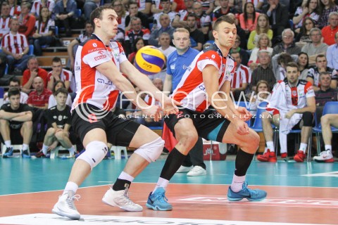  20.03.2015 RZESZOW<br />SIATKOWKA PLUSLIGA 2014/2015 MEN VOLLEYBALL POLAND POLISH PLUS LIGA LEAGUE SEASON 2014/2015 - POLFINAL MECZ NR 3.<br />MECZ ASSECO RESOVIA - JASTRZEBSKI WEGIEL<br />N/Z MARKO IVOVIC PAUL LOTMAN <br /> 