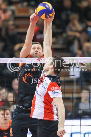  20.03.2015 RZESZOW<br />SIATKOWKA PLUSLIGA 2014/2015 MEN VOLLEYBALL POLAND POLISH PLUS LIGA LEAGUE SEASON 2014/2015 - POLFINAL MECZ NR 3.<br />MECZ ASSECO RESOVIA - JASTRZEBSKI WEGIEL<br />N/Z PATRYK CZARNOWSKI FABIAN DRZYZGA <br /> 