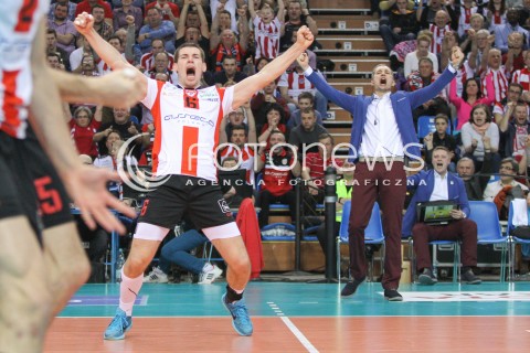  20.03.2015 RZESZOW<br />SIATKOWKA PLUSLIGA 2014/2015 MEN VOLLEYBALL POLAND POLISH PLUS LIGA LEAGUE SEASON 2014/2015 - POLFINAL MECZ NR 3.<br />MECZ ASSECO RESOVIA - JASTRZEBSKI WEGIEL<br />N/Z DAWID KONARSKI ANDRZEJ KOWAL - TRENER ( HEAD COACH ) RADOSC EMOCJE ZWYCIESTWO WYGRANA<br /> 