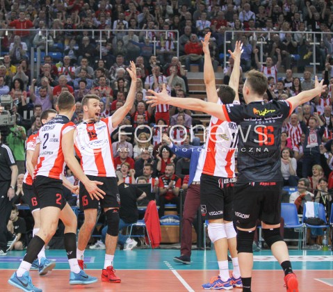  20.03.2015 RZESZOW<br />SIATKOWKA PLUSLIGA 2014/2015 MEN VOLLEYBALL POLAND POLISH PLUS LIGA LEAGUE SEASON 2014/2015 - POLFINAL MECZ NR 3.<br />MECZ ASSECO RESOVIA - JASTRZEBSKI WEGIEL<br />N/Z RUSSELL HOLMES ZWYCIESTWO WYGRANA<br /> 