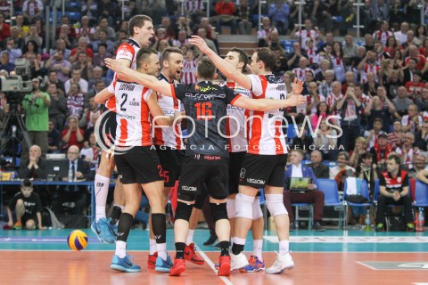  20.03.2015 RZESZOW<br />SIATKOWKA PLUSLIGA 2014/2015 MEN VOLLEYBALL POLAND POLISH PLUS LIGA LEAGUE SEASON 2014/2015 - POLFINAL MECZ NR 3.<br />MECZ ASSECO RESOVIA - JASTRZEBSKI WEGIEL<br />N/Z DAWID KONARSKI RUSSELL HOLMES RADOSC EMOCJE ZWYCIESTWO WYGRANA<br /> 