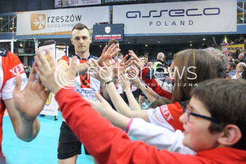  20.03.2015 RZESZOW<br />SIATKOWKA PLUSLIGA 2014/2015 MEN VOLLEYBALL POLAND POLISH PLUS LIGA LEAGUE SEASON 2014/2015 - POLFINAL MECZ NR 3.<br />MECZ ASSECO RESOVIA - JASTRZEBSKI WEGIEL<br />N/Z PAUL LOTMAN KIBICE RADOSC EMOCJE Z AWANSU WYGRANEJ<br /> 