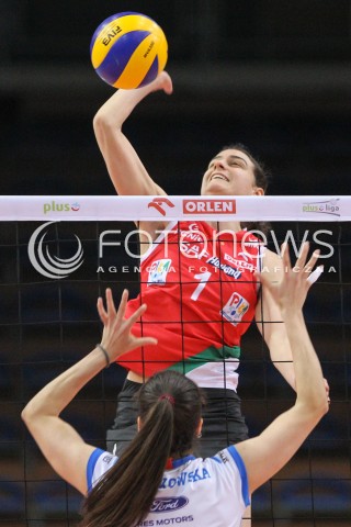  22.03.2015 RZESZOW<br />SIATKOWKA ORLEN LIGA 2014/2015 WOMEN VOLLEYBALL POLAND POLISH ORLENLIGA LEAGUE SEASON 2014/2015<br />MECZ DEVELOPRES SKYRES RZESZOW - PGNIG NAFTA PILA<br />N/Z MARIJA MILOVIC <br /> 