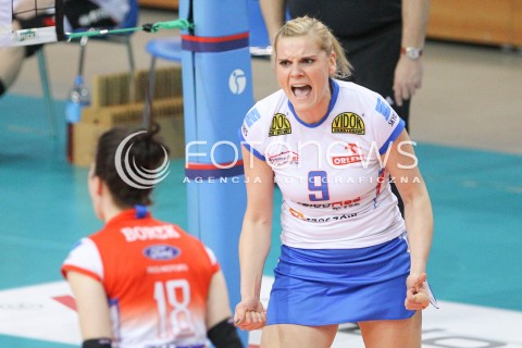  22.03.2015 RZESZOW<br />SIATKOWKA ORLEN LIGA 2014/2015 WOMEN VOLLEYBALL POLAND POLISH ORLENLIGA LEAGUE SEASON 2014/2015<br />MECZ DEVELOPRES SKYRES RZESZOW - PGNIG NAFTA PILA<br />N/Z PAULA SZEREMETA RADOSC EMOCJE <br /> 
