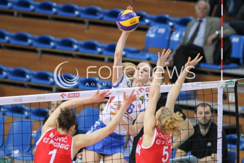 22.03.2015 RZESZOW<br />SIATKOWKA ORLEN LIGA 2014/2015 WOMEN VOLLEYBALL POLAND POLISH ORLENLIGA LEAGUE SEASON 2014/2015<br />MECZ DEVELOPRES SKYRES RZESZOW - PGNIG NAFTA PILA<br />N/Z EMILIA MUCHA <br /> 
