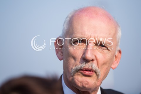  24.03.2015 LODZ<br />WIZYTA JANUSZA KORWIN-MIKKE W LODZI<br />N/Z JANUSZ KORWIN - MIKKE<br /> 