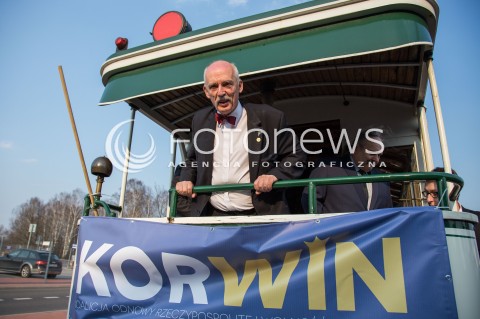 24.03.2015 LODZ<br />WIZYTA JANUSZA KORWIN-MIKKE W LODZI<br />N/Z JANUSZ KORWIN - MIKKE<br /> 