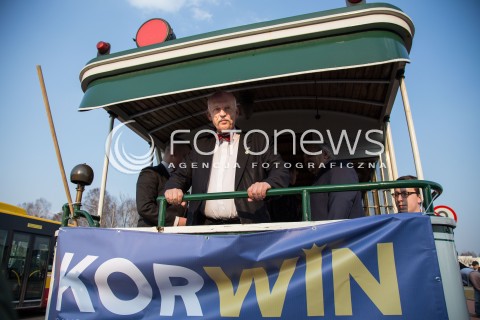  24.03.2015 LODZ<br />WIZYTA JANUSZA KORWIN-MIKKE W LODZI<br />N/Z JANUSZ KORWIN - MIKKE<br /> 