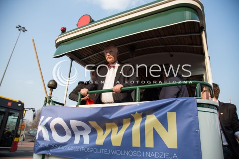  24.03.2015 LODZ<br />WIZYTA JANUSZA KORWIN-MIKKE W LODZI<br />N/Z JANUSZ KORWIN - MIKKE<br /> 