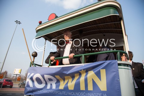  24.03.2015 LODZ<br />WIZYTA JANUSZA KORWIN-MIKKE W LODZI<br />N/Z JANUSZ KORWIN - MIKKE<br /> 