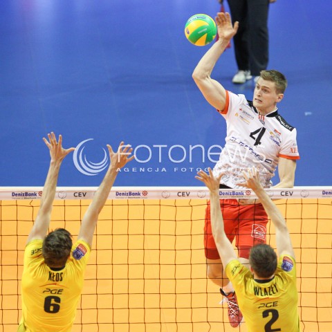  28.03.2015 BERLIN GERMANY<br />SIATKOWKA LIGA MISTRZOW MEN CEV VOLLEYBALL CHAMPIONS LEAGUE FINAL FOUR 2014/2015 - SEMIFINAL<br />MATCH ASSECO RESOVIA RZESZOW - PGE SKRA BELCHATOW<br />N/Z PIOTR NOWAKOWSKI <br /> 