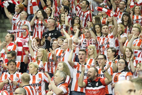  28.03.2015 BERLIN GERMANY<br />SIATKOWKA LIGA MISTRZOW MEN CEV VOLLEYBALL CHAMPIONS LEAGUE FINAL FOUR 2014/2015 - SEMIFINAL<br />MATCH ASSECO RESOVIA RZESZOW - PGE SKRA BELCHATOW<br />N/Z KIBICE ASSECO RESOVII RZESZOW KLUB KIBICA DOPING EMOCJE RADOSC EMOCJE <br /> 