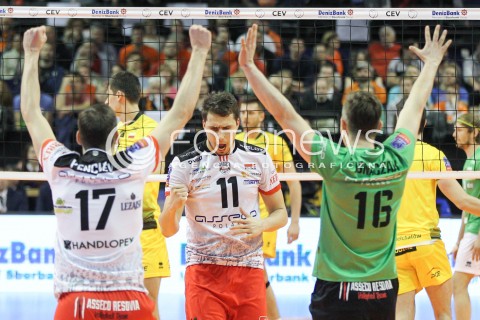  28.03.2015 BERLIN GERMANY<br />SIATKOWKA LIGA MISTRZOW MEN CEV VOLLEYBALL CHAMPIONS LEAGUE FINAL FOUR 2014/2015 - SEMIFINAL<br />MATCH ASSECO RESOVIA RZESZOW - PGE SKRA BELCHATOW<br />N/Z FABIAN DRZYZGA RADOSC EMOCJE <br /> 
