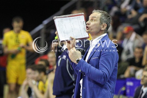  28.03.2015 BERLIN GERMANY<br />SIATKOWKA LIGA MISTRZOW MEN CEV VOLLEYBALL CHAMPIONS LEAGUE FINAL FOUR 2014/2015 - SEMIFINAL<br />MATCH ASSECO RESOVIA RZESZOW - PGE SKRA BELCHATOW<br />N/Z ANDRZEJ KOWAL - TRENER ( HEAD COACH ) SYLWETKA <br /> 