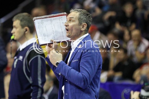  28.03.2015 BERLIN GERMANY<br />SIATKOWKA LIGA MISTRZOW MEN CEV VOLLEYBALL CHAMPIONS LEAGUE FINAL FOUR 2014/2015 - SEMIFINAL<br />MATCH ASSECO RESOVIA RZESZOW - PGE SKRA BELCHATOW<br />N/Z ANDRZEJ KOWAL - TRENER ( HEAD COACH ) SYLWETKA <br /> 