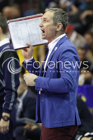  28.03.2015 BERLIN GERMANY<br />SIATKOWKA LIGA MISTRZOW MEN CEV VOLLEYBALL CHAMPIONS LEAGUE FINAL FOUR 2014/2015 - SEMIFINAL<br />MATCH ASSECO RESOVIA RZESZOW - PGE SKRA BELCHATOW<br />N/Z ANDRZEJ KOWAL - TRENER ( HEAD COACH ) SYLWETKA <br /> 