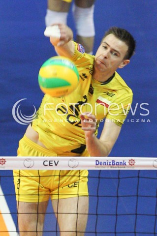  28.03.2015 BERLIN GERMANY<br />SIATKOWKA LIGA MISTRZOW MEN CEV VOLLEYBALL CHAMPIONS LEAGUE FINAL FOUR 2014/2015 - SEMIFINAL<br />MATCH ASSECO RESOVIA RZESZOW - PGE SKRA BELCHATOW<br />N/Z MARIUSZ WLAZLY SYLWETKA ATAK<br /> 