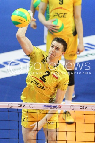  28.03.2015 BERLIN GERMANY<br />SIATKOWKA LIGA MISTRZOW MEN CEV VOLLEYBALL CHAMPIONS LEAGUE FINAL FOUR 2014/2015 - SEMIFINAL<br />MATCH ASSECO RESOVIA RZESZOW - PGE SKRA BELCHATOW<br />N/Z MARIUSZ WLAZLY SYLWETKA ATAK<br /> 