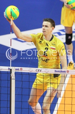  28.03.2015 BERLIN GERMANY<br />SIATKOWKA LIGA MISTRZOW MEN CEV VOLLEYBALL CHAMPIONS LEAGUE FINAL FOUR 2014/2015 - SEMIFINAL<br />MATCH ASSECO RESOVIA RZESZOW - PGE SKRA BELCHATOW<br />N/Z MARIUSZ WLAZLY SYLWETKA ATAK<br /> 