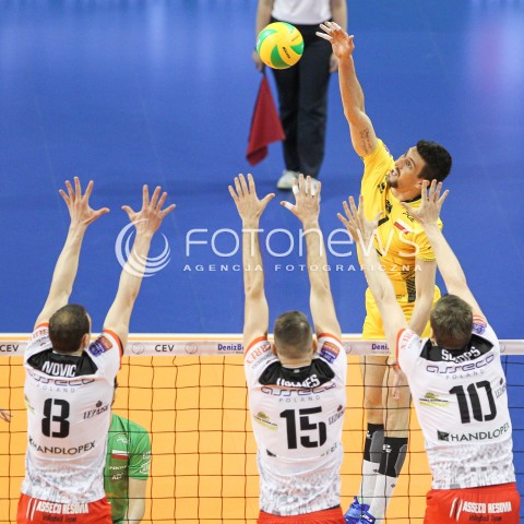  28.03.2015 BERLIN GERMANY<br />SIATKOWKA LIGA MISTRZOW MEN CEV VOLLEYBALL CHAMPIONS LEAGUE FINAL FOUR 2014/2015 - SEMIFINAL<br />MATCH ASSECO RESOVIA RZESZOW - PGE SKRA BELCHATOW<br />N/Z FACUNDO CONTE <br /> 