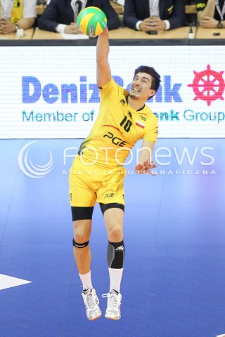  28.03.2015 BERLIN GERMANY<br />SIATKOWKA LIGA MISTRZOW MEN CEV VOLLEYBALL CHAMPIONS LEAGUE FINAL FOUR 2014/2015 - SEMIFINAL<br />MATCH ASSECO RESOVIA RZESZOW - PGE SKRA BELCHATOW<br />N/Z NICOLAS URIARTE SYLWETKA <br /> 