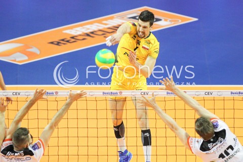  28.03.2015 BERLIN GERMANY<br />SIATKOWKA LIGA MISTRZOW MEN CEV VOLLEYBALL CHAMPIONS LEAGUE FINAL FOUR 2014/2015 - SEMIFINAL<br />MATCH ASSECO RESOVIA RZESZOW - PGE SKRA BELCHATOW<br />N/Z FACUNDO CONTE <br /> 