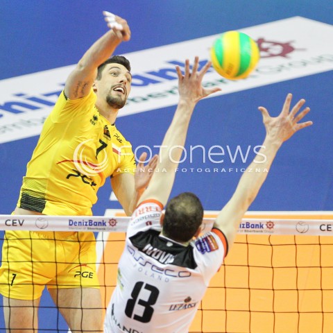 28.03.2015 BERLIN GERMANY<br />SIATKOWKA LIGA MISTRZOW MEN CEV VOLLEYBALL CHAMPIONS LEAGUE FINAL FOUR 2014/2015 - SEMIFINAL<br />MATCH ASSECO RESOVIA RZESZOW - PGE SKRA BELCHATOW<br />N/Z FACUNDO CONTE <br /> 