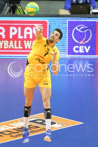  28.03.2015 BERLIN GERMANY<br />SIATKOWKA LIGA MISTRZOW MEN CEV VOLLEYBALL CHAMPIONS LEAGUE FINAL FOUR 2014/2015 - SEMIFINAL<br />MATCH ASSECO RESOVIA RZESZOW - PGE SKRA BELCHATOW<br />N/Z FACUNDO CONTE <br /> 