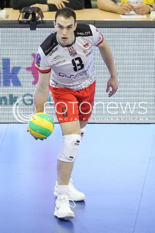  28.03.2015 BERLIN GERMANY<br />SIATKOWKA LIGA MISTRZOW MEN CEV VOLLEYBALL CHAMPIONS LEAGUE FINAL FOUR 2014/2015 - SEMIFINAL<br />MATCH ASSECO RESOVIA RZESZOW - PGE SKRA BELCHATOW<br />N/Z MARKO IVOVIC SYLWETKA <br /> 