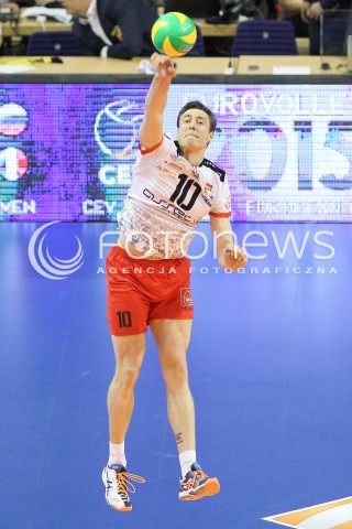  28.03.2015 BERLIN GERMANY<br />SIATKOWKA LIGA MISTRZOW MEN CEV VOLLEYBALL CHAMPIONS LEAGUE FINAL FOUR 2014/2015 - SEMIFINAL<br />MATCH ASSECO RESOVIA RZESZOW - PGE SKRA BELCHATOW<br />N/Z JOCHEN SCHOPS SYLWETKA <br /> 