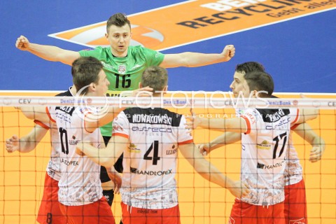  28.03.2015 BERLIN GERMANY<br />SIATKOWKA LIGA MISTRZOW MEN CEV VOLLEYBALL CHAMPIONS LEAGUE FINAL FOUR 2014/2015 - SEMIFINAL<br />MATCH ASSECO RESOVIA RZESZOW - PGE SKRA BELCHATOW<br />N/Z KRZYSZTOF IGNACZAK RADOSC EMOCJE <br /> 