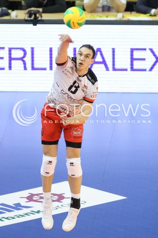  28.03.2015 BERLIN GERMANY<br />SIATKOWKA LIGA MISTRZOW MEN CEV VOLLEYBALL CHAMPIONS LEAGUE FINAL FOUR 2014/2015 - SEMIFINAL<br />MATCH ASSECO RESOVIA RZESZOW - PGE SKRA BELCHATOW<br />N/Z MARKO IVOVIC SYLWETKA <br /> 