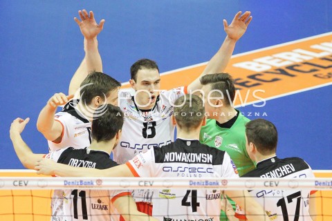  28.03.2015 BERLIN GERMANY<br />SIATKOWKA LIGA MISTRZOW MEN CEV VOLLEYBALL CHAMPIONS LEAGUE FINAL FOUR 2014/2015 - SEMIFINAL<br />MATCH ASSECO RESOVIA RZESZOW - PGE SKRA BELCHATOW<br />N/Z MARKO IVOVIC RADOSC EMOCJE <br /> 