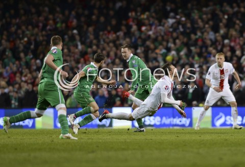  29.03.2015 DUBLIN ( IRLANDIA )<br />PILKA NOZNA ELIMINACJE EURO 2016 ( GRUPA D )<br />FOOTBALL QUALIFICATIONS EURO 2016 ( GROUP D )<br />MECZ POLSKA - IRLANDIA ( POLAND - IRELAND )<br />N/Z GRZEGORZ KRYCHOWIAK<br /> 