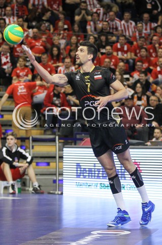  29.03.2015 BERLIN GERMANY<br />SIATKOWKA LIGA MISTRZOW MEN CEV VOLLEYBALL CHAMPIONS LEAGUE FINAL FOUR 2014/2015 - MECZ O 3. MIEJSCE<br />MATCH BR VOLLEYS - PGE SKRA BELCHATOW<br />N/Z FACUNDO CONTE SYLWETKA <br /> 