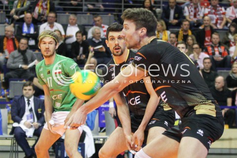  29.03.2015 BERLIN GERMANY<br />SIATKOWKA LIGA MISTRZOW MEN CEV VOLLEYBALL CHAMPIONS LEAGUE FINAL FOUR 2014/2015 - MECZ O 3. MIEJSCE<br />MATCH BR VOLLEYS - PGE SKRA BELCHATOW<br />N/Z FACUNDO CONTE FERDINAND TILLE NICOLAS MARECHAL <br /> 