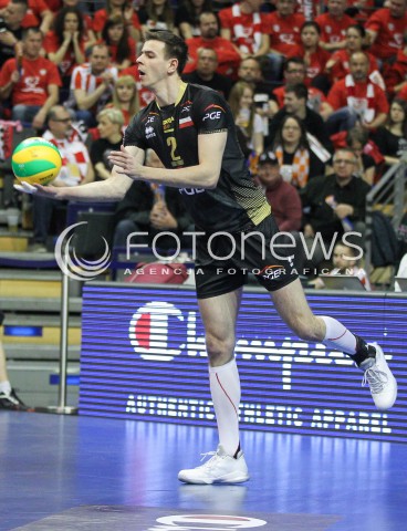  29.03.2015 BERLIN GERMANY<br />SIATKOWKA LIGA MISTRZOW MEN CEV VOLLEYBALL CHAMPIONS LEAGUE FINAL FOUR 2014/2015 - MECZ O 3. MIEJSCE<br />MATCH BR VOLLEYS - PGE SKRA BELCHATOW<br />N/Z MARIUSZ WLAZLY SYLWETKA <br /> 