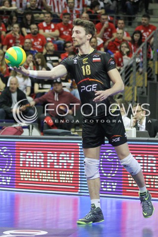  29.03.2015 BERLIN GERMANY<br />SIATKOWKA LIGA MISTRZOW MEN CEV VOLLEYBALL CHAMPIONS LEAGUE FINAL FOUR 2014/2015 - MECZ O 3. MIEJSCE<br />MATCH BR VOLLEYS - PGE SKRA BELCHATOW<br />N/Z NICOLAS MARECHAL SYLWETKA <br /> 