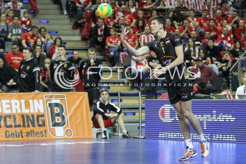  29.03.2015 BERLIN GERMANY<br />SIATKOWKA LIGA MISTRZOW MEN CEV VOLLEYBALL CHAMPIONS LEAGUE FINAL FOUR 2014/2015 - MECZ O 3. MIEJSCE<br />MATCH BR VOLLEYS - PGE SKRA BELCHATOW<br />N/Z SRECKO LISINAC SYLWETKA <br /> 