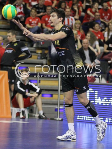  29.03.2015 BERLIN GERMANY<br />SIATKOWKA LIGA MISTRZOW MEN CEV VOLLEYBALL CHAMPIONS LEAGUE FINAL FOUR 2014/2015 - MECZ O 3. MIEJSCE<br />MATCH BR VOLLEYS - PGE SKRA BELCHATOW<br />N/Z NICOLAS URIARTE SYLWETKA <br /> 