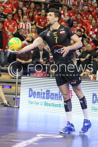  29.03.2015 BERLIN GERMANY<br />SIATKOWKA LIGA MISTRZOW MEN CEV VOLLEYBALL CHAMPIONS LEAGUE FINAL FOUR 2014/2015 - MECZ O 3. MIEJSCE<br />MATCH BR VOLLEYS - PGE SKRA BELCHATOW<br />N/Z FACUNDO CONTE SYLWETKA <br /> 