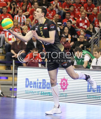  29.03.2015 BERLIN GERMANY<br />SIATKOWKA LIGA MISTRZOW MEN CEV VOLLEYBALL CHAMPIONS LEAGUE FINAL FOUR 2014/2015 - MECZ O 3. MIEJSCE<br />MATCH BR VOLLEYS - PGE SKRA BELCHATOW<br />N/Z MARIUSZ WLAZLY SYLWETKA <br /> 