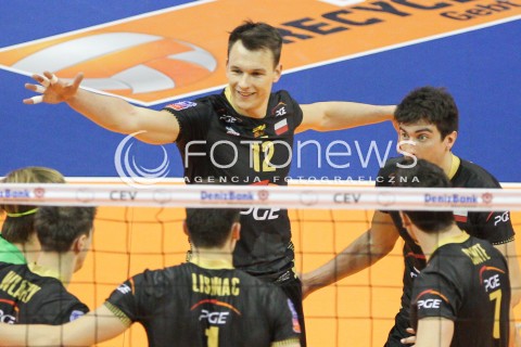 29.03.2015 BERLIN GERMANY<br />SIATKOWKA LIGA MISTRZOW MEN CEV VOLLEYBALL CHAMPIONS LEAGUE FINAL FOUR 2014/2015 - MECZ O 3. MIEJSCE<br />MATCH BR VOLLEYS - PGE SKRA BELCHATOW<br />N/Z WOJCIECH WLODARCZYK NICOLAS URIARTE RADOSC EMOCJE <br /> 