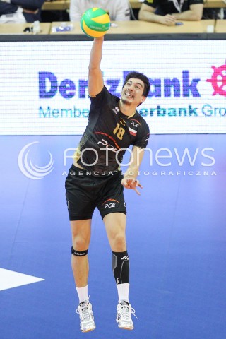  29.03.2015 BERLIN GERMANY<br />SIATKOWKA LIGA MISTRZOW MEN CEV VOLLEYBALL CHAMPIONS LEAGUE FINAL FOUR 2014/2015 - MECZ O 3. MIEJSCE<br />MATCH BR VOLLEYS - PGE SKRA BELCHATOW<br />N/Z NICOLAS URIARTE SYLWETKA <br /> 